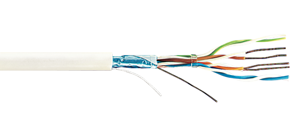 Category 5e, 4 pair, 24 AWG, F/UTP, 305m, White ,Commscope